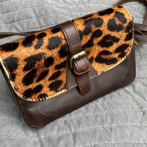 Patricia Nash 'Torri' Genuine Calf Hair & Leather Crossbody Bag - Brown